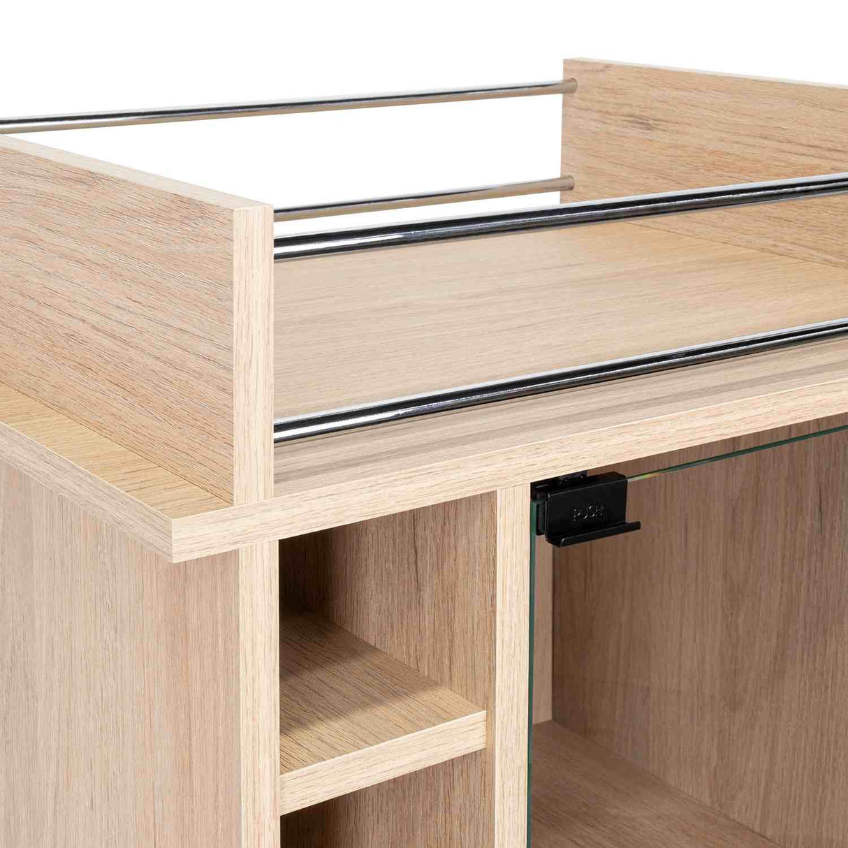 Bar Dukat Rovere 55x89cm con Seis Porta Botellas y con Rodachones - Bares | Bylmo