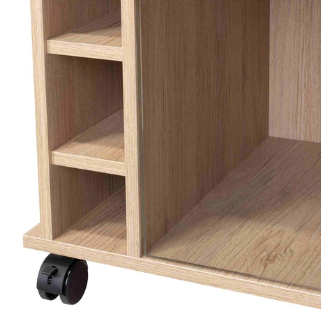 Bar Dukat Rovere 55x89cm con Seis Porta Botellas y con Rodachones - Bares | Bylmo