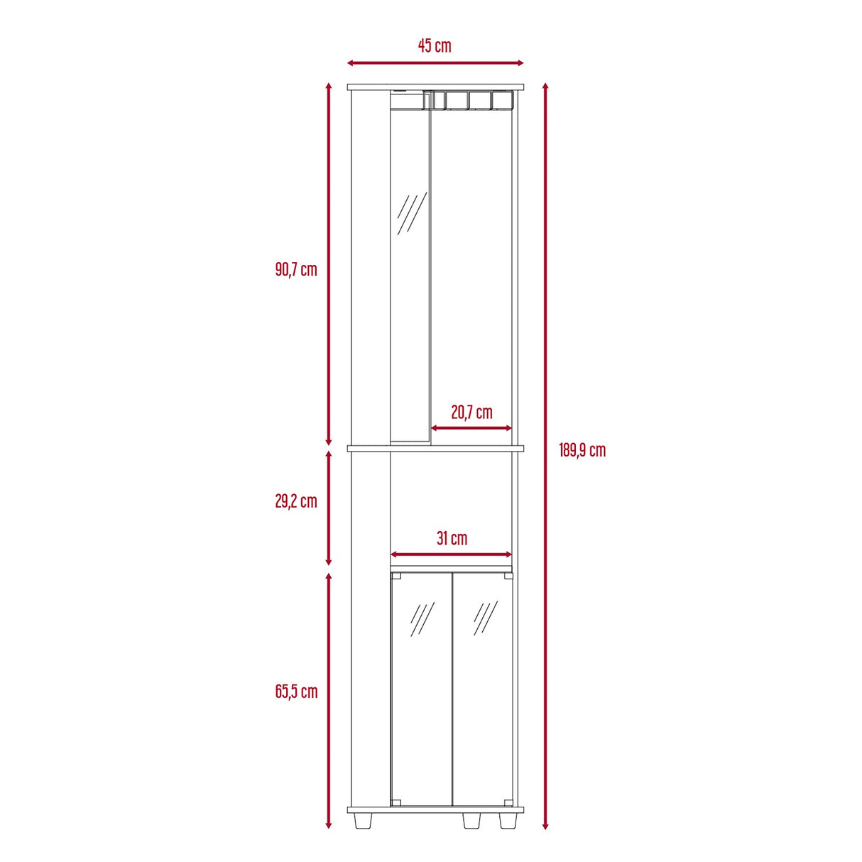 Bar Esquinero Chicago Wengue 190 cm con Colgadero de Copas y Almacenamiento - Bares | Bylmo