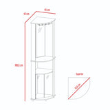 Bar Esquinero Chicago Wengue 190 cm con Colgadero de Copas y Almacenamiento - Bares | Bylmo