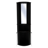 Bar Esquinero Chicago Wengue 190 cm con Colgadero de Copas y Almacenamiento - Bares | Bylmo