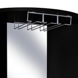 Bar Esquinero Chicago Wengue 190 cm con Colgadero de Copas y Almacenamiento - Bares | Bylmo