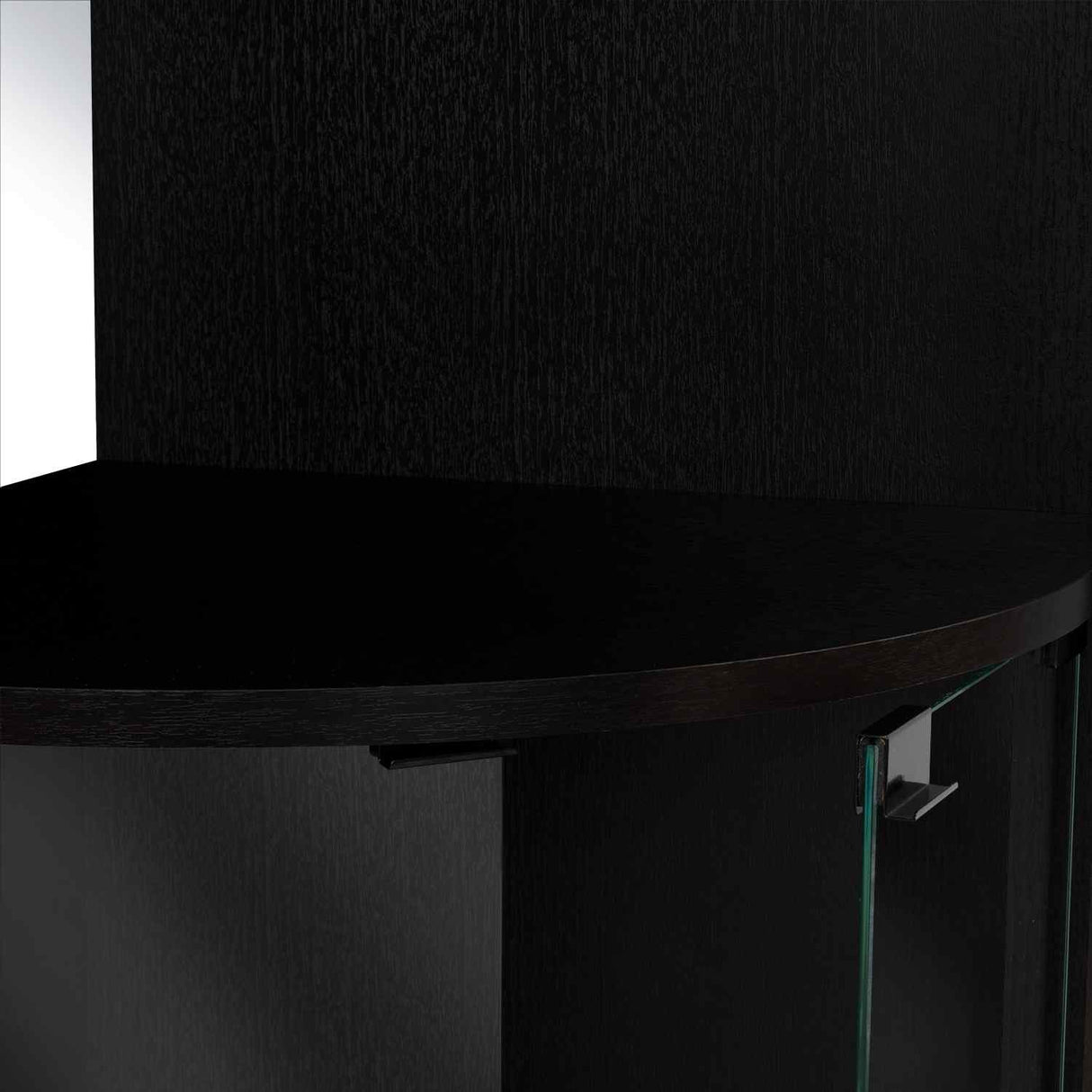 Bar Esquinero Chicago Wengue 190 cm con Colgadero de Copas y Almacenamiento - Bares | Bylmo