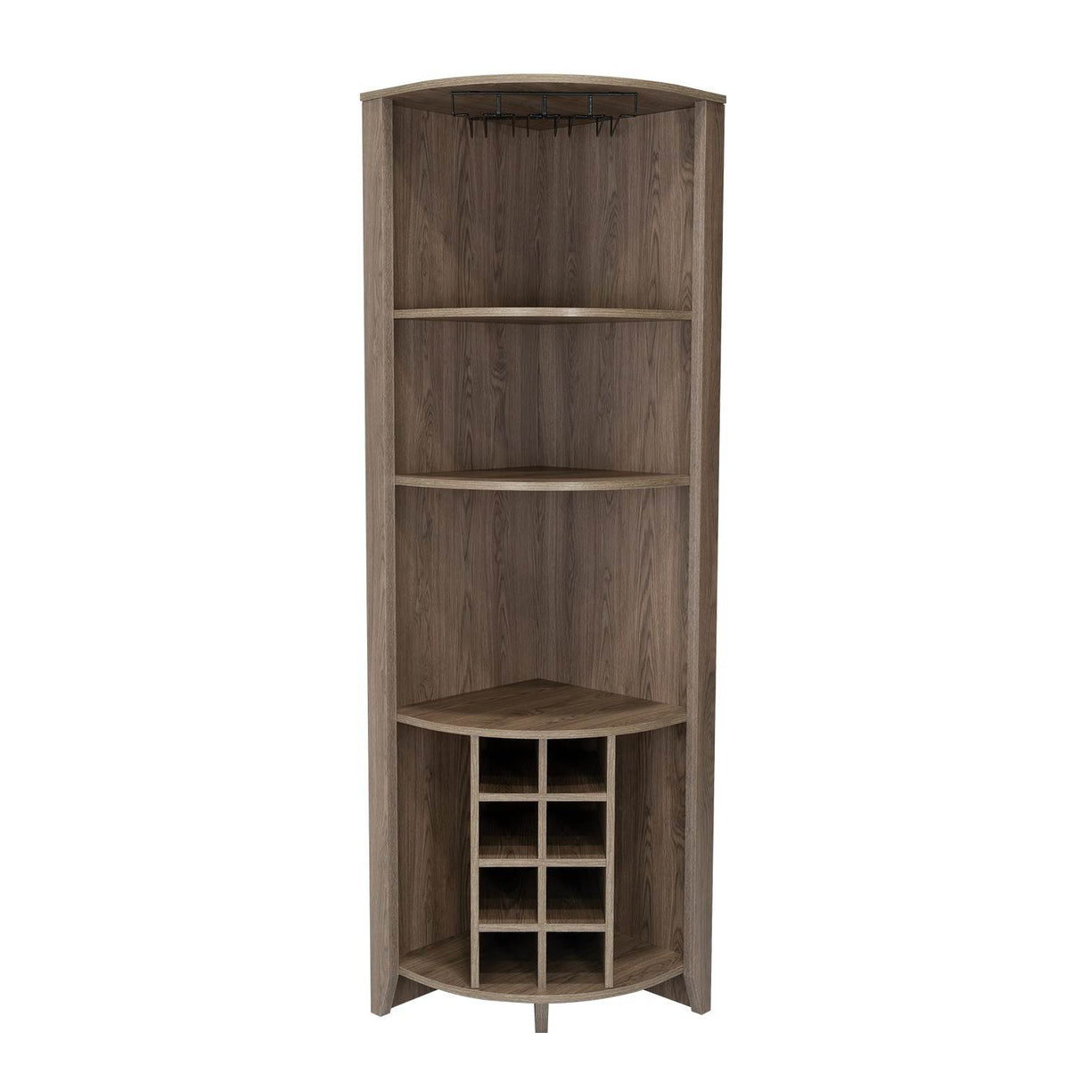 Bar Esquinero Esquinero Essential Coñac 49x181cm sin Cajones y con Diez Portabotellas - Bares | Bylmo