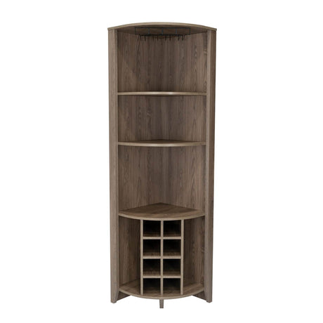 Bar Esquinero Esquinero Essential Coñac 49x181cm sin Cajones y con Diez Portabotellas - Bares | Bylmo