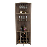 Bar Esquinero Esquinero Essential Coñac 49x181cm sin Cajones y con Diez Portabotellas - Bares | Bylmo