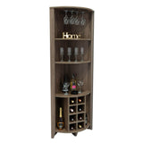 Bar Esquinero Esquinero Essential Coñac 49x181cm sin Cajones y con Diez Portabotellas - Bares | Bylmo