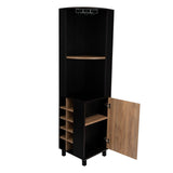 Bar Esquinero Kaia Wengue 45x180cm con Un Cajón y con Diez Portabotellas - Bares | Bylmo