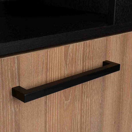 Bar Esquinero Kaia Wengue 45x180cm con Un Cajón y con Diez Portabotellas - Bares | Bylmo