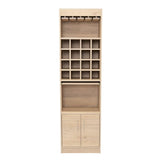 Bar Kava Rovere 51x180cm con Un Cajón y con Dieciséis Portabotellas - Bares | Bylmo