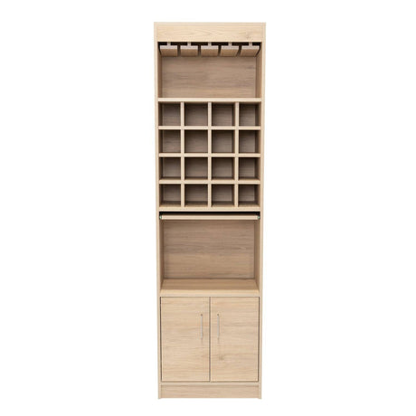 Bar Kava Rovere 51x180cm con Un Cajón y con Dieciséis Portabotellas - Bares | Bylmo