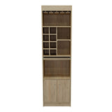 Bar Syrah Rovere 51x180cm con Un Cajón y con Ocho Portabotellas - Bares | Bylmo