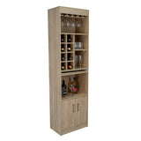 Bar Syrah Rovere 51x180cm con Un Cajón y con Ocho Portabotellas - Bares | Bylmo