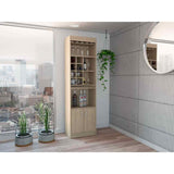 Bar Syrah Rovere 51x180cm con Un Cajón y con Ocho Portabotellas - Bares | Bylmo