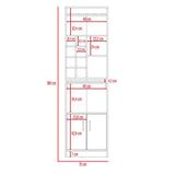 Bar Syrah Rovere 51x180cm con Un Cajón y con Ocho Portabotellas - Bares | Bylmo