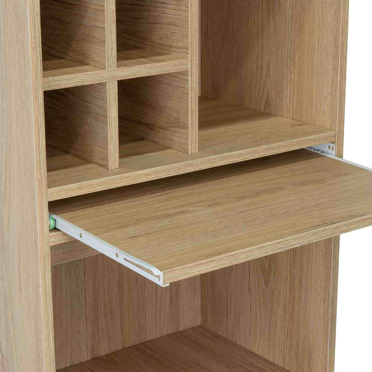 Bar Syrah Rovere 51x180cm con Un Cajón y con Ocho Portabotellas - Bares | Bylmo