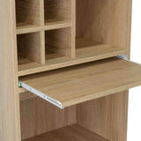 Bar Syrah Rovere 51x180cm con Un Cajón y con Ocho Portabotellas - Bares | Bylmo