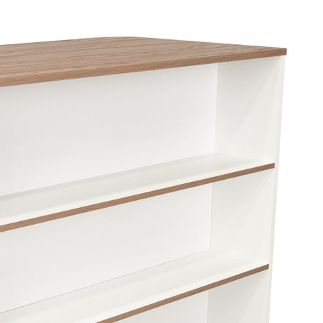 Barra de Cocina Blanco Blanco 120x90cm con Dos Entrepaños y con Dos Comportamientos - Muebles Organizadores | Bylmo