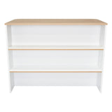 Barra de Cocina Fendi Blanco y Rovere 120x90cm con Dos Entrepaños y con Dos Comportamientos - Muebles Organizadores | Bylmo