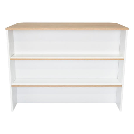 Barra de Cocina Fendi Blanco y Rovere 120x90cm con Dos Entrepaños y con Dos Comportamientos - Muebles Organizadores | Bylmo