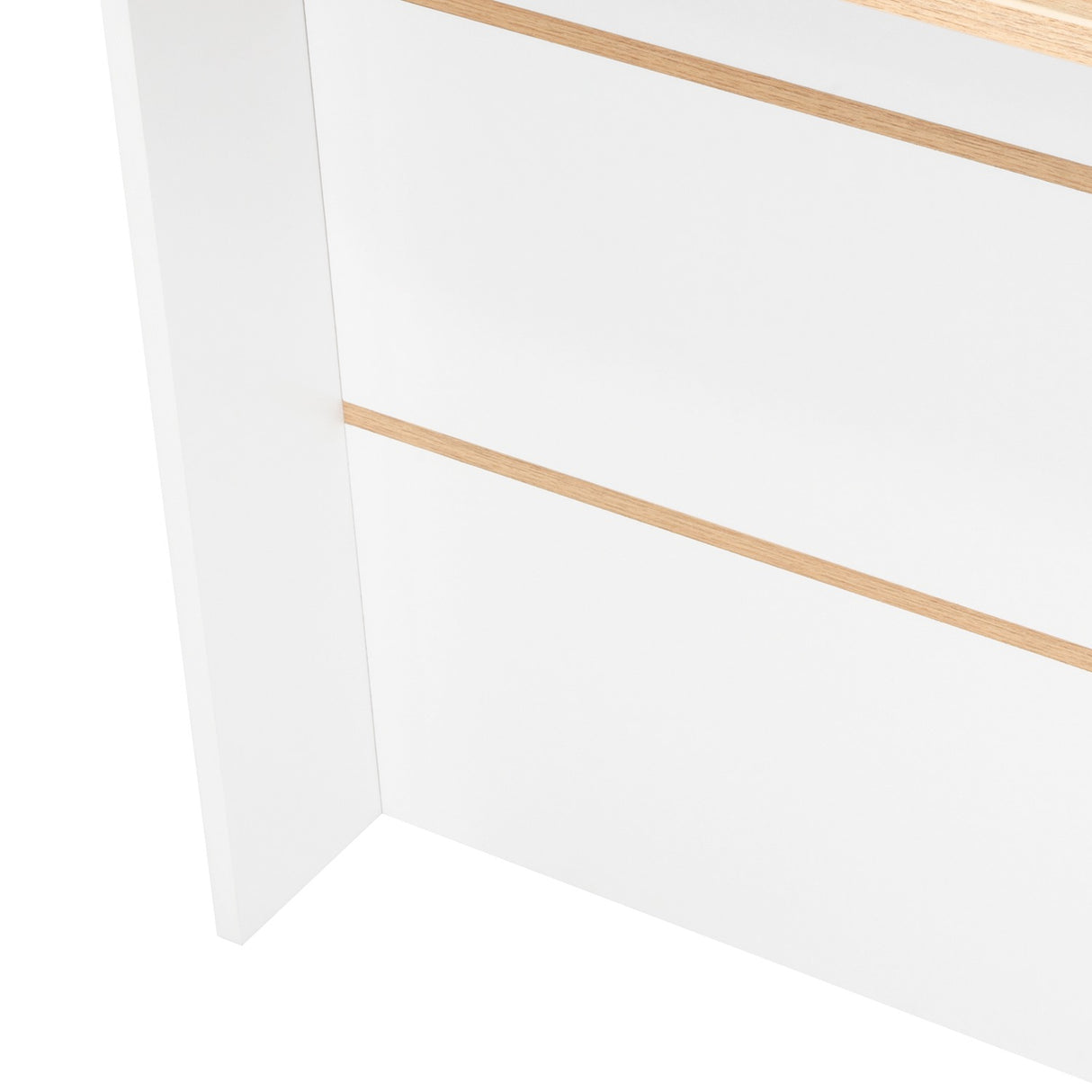 Barra de Cocina Fendi Blanco y Rovere 120x90cm con Dos Entrepaños y con Dos Comportamientos - Muebles Organizadores | Bylmo