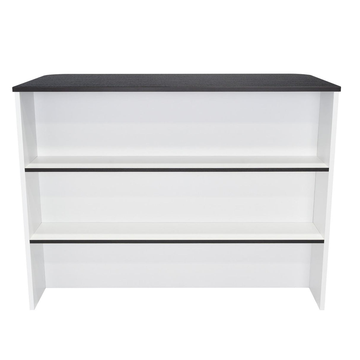 Barra de Cocina Fendi Blanco y Wengue 120x90cm con Dos Entrepaños y con Dos Comportamientos - Muebles Organizadores | Bylmo