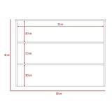 Barra de Cocina Fendi Blanco y Wengue 120x90cm con Dos Entrepaños y con Dos Comportamientos - Muebles Organizadores | Bylmo
