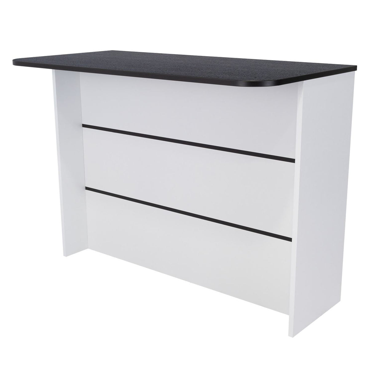 Barra de Cocina Fendi Blanco y Wengue 120x90cm con Dos Entrepaños y con Dos Comportamientos - Muebles Organizadores | Bylmo