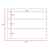 Mueble Auxiliar de Cocina Fendi Rovere y Blanco 120x90cm con Dos Entrepaños y Tres Compartimientos - Barras y Muebles Auxiliares | Bylmo