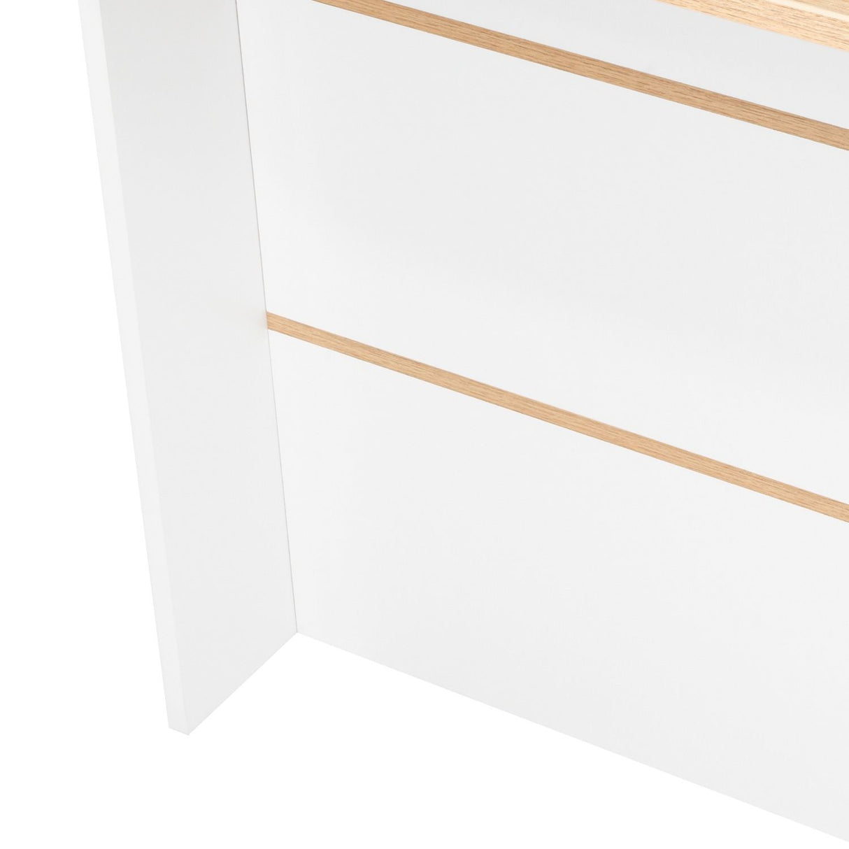 Mueble Auxiliar de Cocina Fendi Rovere y Blanco 120x90cm con Dos Entrepaños y Tres Compartimientos - Barras y Muebles Auxiliares | Bylmo