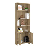 Biblioteca Lisa Duna 63x180cm con Cuatro Compartimientos y con Un Cajón