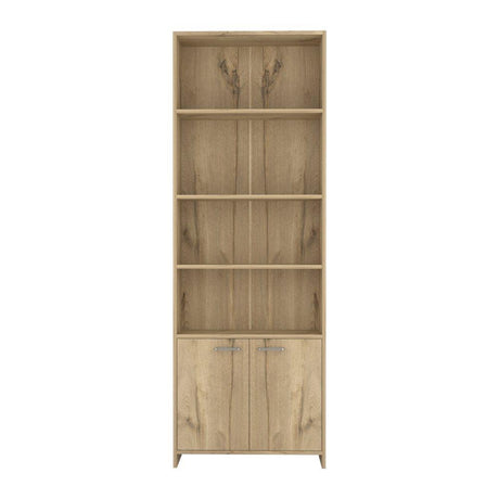 Biblioteca Lisa Duna 63x180cm con Cuatro Compartimientos y con Un Cajón