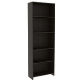Biblioteca Lisa Wengue 62x180cm con Cinco Compartimientos