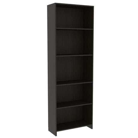 Biblioteca Lisa Wengue 62x180cm con Cinco Compartimientos