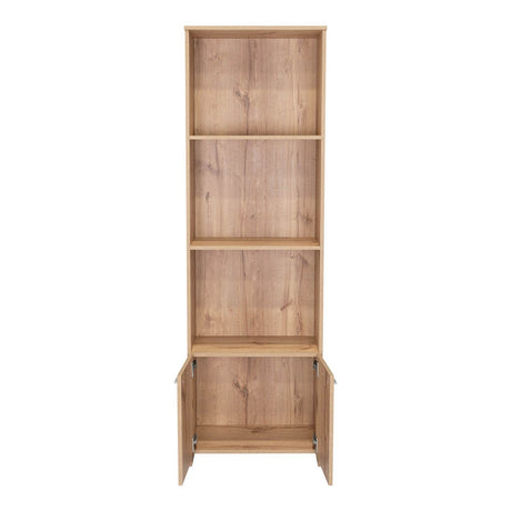 Biblioteca Lisa Easy Duna 55.1x181.5cm con Tres Compartimientos y con Un Cajón - Bibliotecas | Bylmo