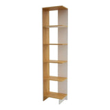 Biblioteca Ragnar Blanco 41.5x179.4cm con Cinco Compartimientos