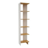 Biblioteca Ragnar Blanco 41.5x179.4cm con Cinco Compartimientos