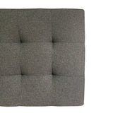 Combo Cabecero Room Gris Doble 140 cm Rectangular con Banqueta y 2 Mesas de Noche Cuadradas - Combos Habitacion | Bylmo