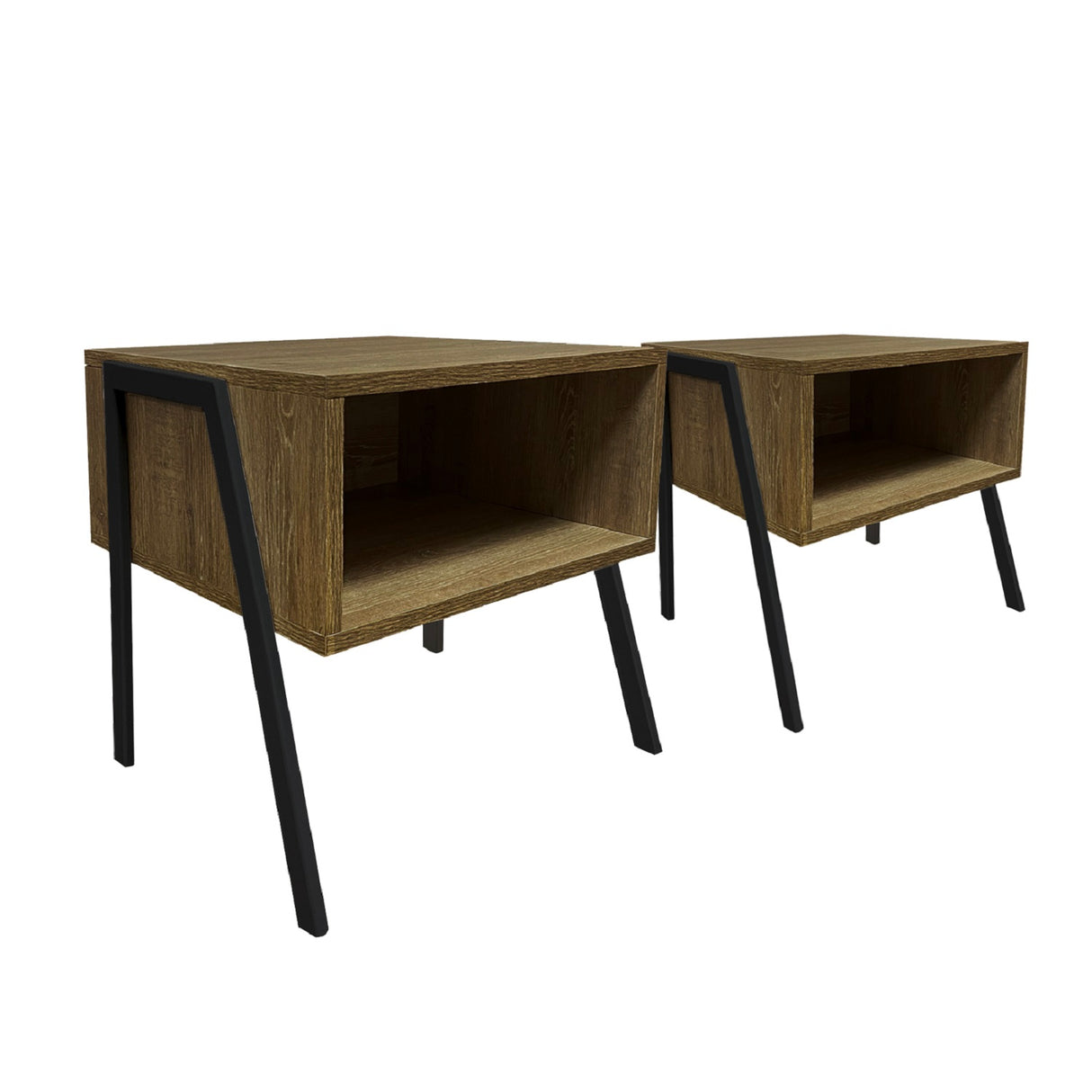 Combo Cabecero Room Gris Doble 140 cm Rectangular con Banqueta y 2 Mesas de Noche Cuadradas - Combos Habitacion | Bylmo