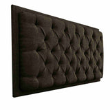 Cabecero Dreamer Café 120x60cm Abullonado para Cama Semidoble