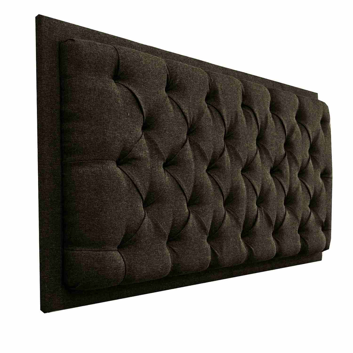 Cabecero Dreamer Café 100x60cm Abullonado para Cama Sencilla