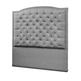 Cabecero Lawrence Gris 120x160cm Abullonado para Cama Semidoble