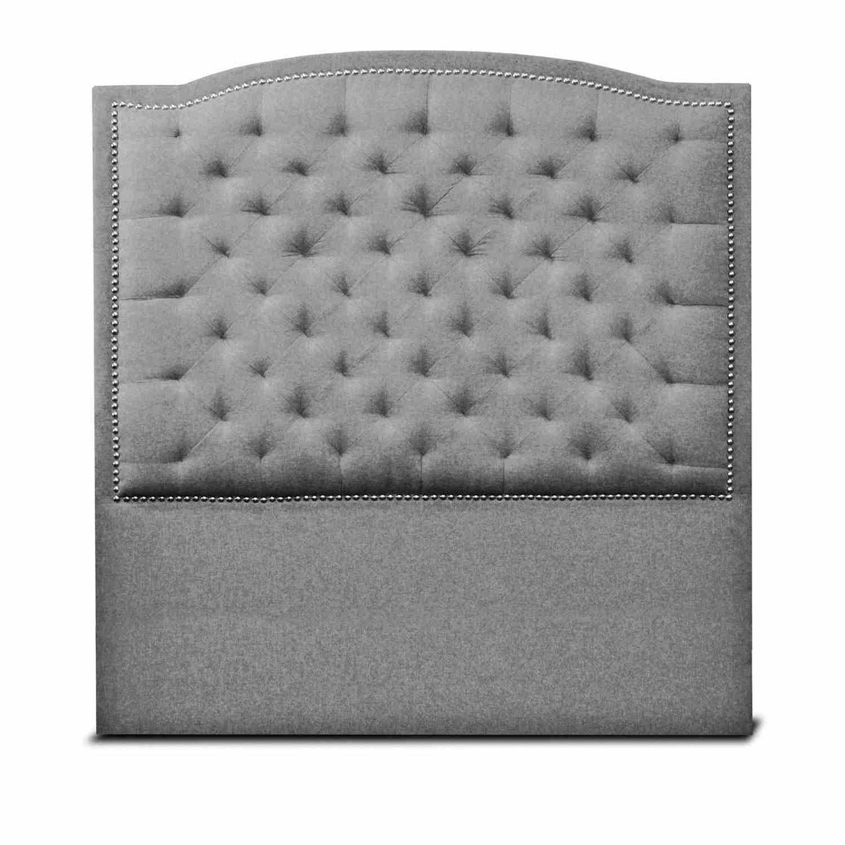 Cabecero Lawrence Gris 100x160cm Abullonado para Cama Sencilla