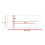 Cabecero Ajustable Neuss Plomo y Miel 140x72cm Liso para Cama Doble Hasta King - Camas y Cabeceros | Bylmo