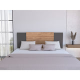 Cabecero Ajustable Neuss Plomo y Miel 140x72cm Liso para Cama Doble Hasta King - Camas y Cabeceros | Bylmo