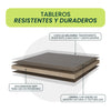 Cabecero Neuss Doble 140 cm a King 200 cm Plomo y Miel Ajustable