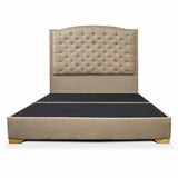 Base Cama Lawrence Camel 200x30cm para Colchón King 200 X 200 Cm con Cabecero