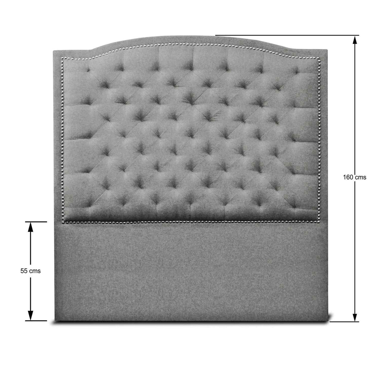 Base Cama Lawrence Gris 120x30cm para Colchón Semidoble 120 X 190 Cm con Cabecero