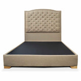 Base Cama Lawrence Camel 100x30cm para Colchón Sencillo 100 X 190 Cm con Cabecero