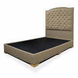 Base Cama Lawrence Camel 100x30cm para Colchón Sencillo 100 X 190 Cm con Cabecero